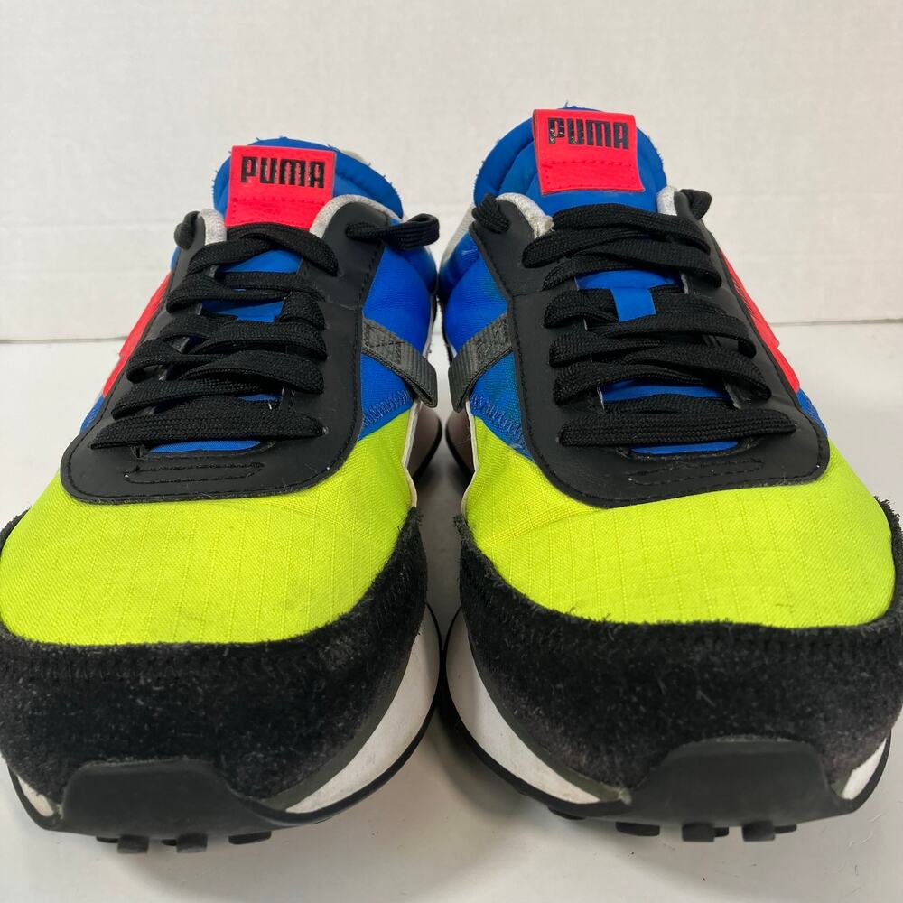 Puma Mens Sz 8.5 Future Rider Play On Colorful Retro Sneakers Mesh Suede - Picture 5 of 16